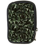 Hunting Motif Camouflage Pattern Print Bk Compact Camera Leather Case