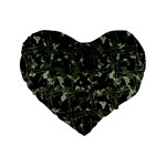 Hunting Motif Camouflage Pattern Print Bk Standard 16  Premium Heart Shape Cushions