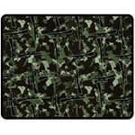 Hunting Motif Camouflage Pattern Print Bk Two Sides Fleece Blanket (Medium)