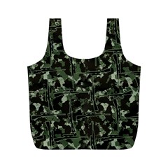 Hunting Motif Camouflage Pattern Print Bk Full Print Recycle Bag (M) from ArtsNow.com Front