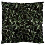 Hunting Motif Camouflage Pattern Print Bk Standard Premium Plush Fleece Cushion Case (Two Sides)