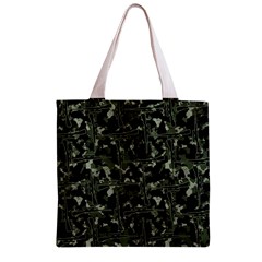 Hunting Motif Camouflage Pattern Print Bk Zipper Grocery Tote Bag from ArtsNow.com Front