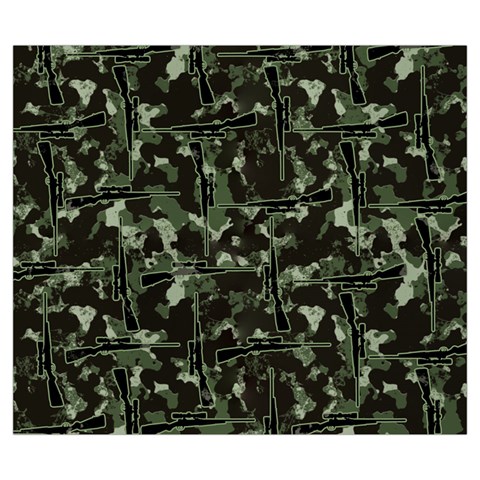 Hunting Motif Camouflage Pattern Print Bk Zipper Large Tote Bag from ArtsNow.com Front