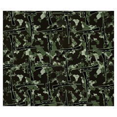 Hunting Motif Camouflage Pattern Print Bk Zipper Large Tote Bag from ArtsNow.com Back