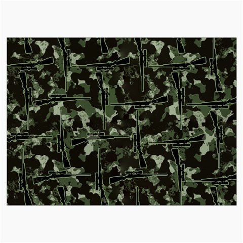 Hunting Motif Camouflage Pattern Print Bk Roll Up Canvas Pencil Holder (M) from ArtsNow.com Front