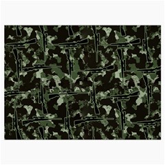 Hunting Motif Camouflage Pattern Print Bk Roll Up Canvas Pencil Holder (L) from ArtsNow.com Front