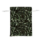 Hunting Motif Camouflage Pattern Print Bk Lightweight Drawstring Pouch (L)