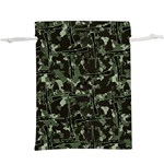 Hunting Motif Camouflage Pattern Print Bk Lightweight Drawstring Pouch (XL)