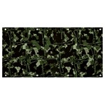 Hunting Motif Camouflage Pattern Print Bk Banner and Sign 8  x 4 