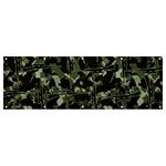 Hunting Motif Camouflage Pattern Print Bk Banner and Sign 12  x 4 