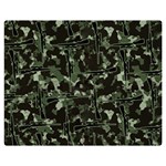 Hunting Motif Camouflage Pattern Print Bk Premium Plush Fleece Blanket (Medium)