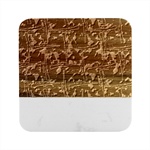 Hunting Motif Camouflage Pattern Print Bk Marble Wood Coaster (Square)