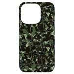 Hunting Motif Camouflage Pattern Print Bk iPhone 14 Pro Black UV Print Case