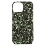 Hunting Motif Camouflage Pattern Print Bk iPhone 15 Black UV Print PC Hardshell Case