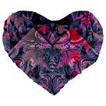 Alien Architecture Ii Large 19  Premium Heart Shape Cushions