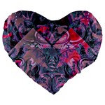 Alien Architecture Ii Large 19  Premium Flano Heart Shape Cushions