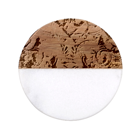 Alien Architecture Ii Classic Marble Wood Coaster (Round)  from ArtsNow.com Front