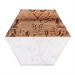 Alien Architecture Ii Marble Wood Coaster (Hexagon) 