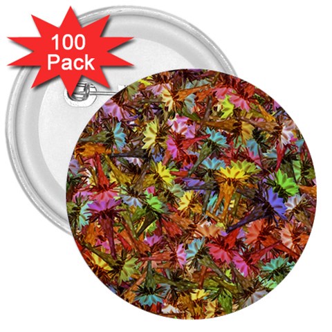 Echinopsis Terscheckii Cactus Motif Random Colored Pattern 3  Buttons (100 pack)  from ArtsNow.com Front