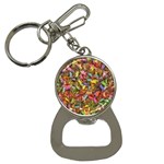 Echinopsis Terscheckii Cactus Motif Random Colored Pattern Bottle Opener Key Chain