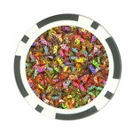 Echinopsis Terscheckii Cactus Motif Random Colored Pattern Poker Chip Card Guard