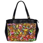 Echinopsis Terscheckii Cactus Motif Random Colored Pattern Oversize Office Handbag (2 Sides)