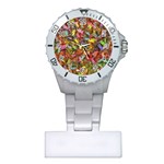 Echinopsis Terscheckii Cactus Motif Random Colored Pattern Plastic Nurses Watch