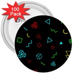 Amoled 3  Buttons (100 pack) 