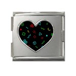 Amoled Mega Link Heart Italian Charm (18mm)