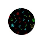 Amoled Rubber Round Coaster (4 pack)