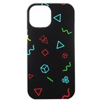 Amoled iPhone 15 Black UV Print PC Hardshell Case