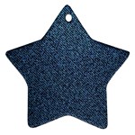 Blue Denim Fabric Ornament (Star)