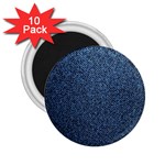 Blue Denim Fabric 2.25  Magnets (10 pack) 