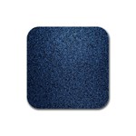 Blue Denim Fabric Rubber Square Coaster (4 pack)