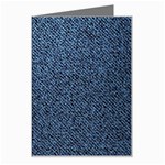 Blue Denim Fabric Greeting Card