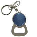 Blue Denim Fabric Bottle Opener Key Chain