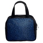 Blue Denim Fabric Classic Handbag (Two Sides)