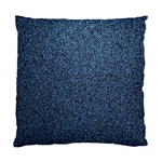 Blue Denim Fabric Standard Cushion Case (One Side)