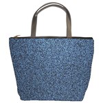 Blue Denim Fabric Bucket Bag