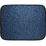 Blue Denim Fabric Two Sides Fleece Blanket (Mini)