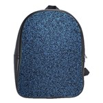 Blue Denim Fabric School Bag (Large)