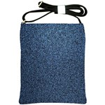 Blue Denim Fabric Shoulder Sling Bag