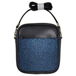 Blue Denim Fabric Girls Sling Bag