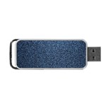 Blue Denim Fabric Portable USB Flash (One Side)