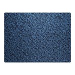 Blue Denim Fabric Two Sides Premium Plush Fleece Blanket (Mini)