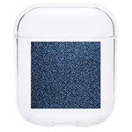 Blue Denim Fabric Hard PC AirPods 1/2 Case