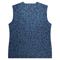 Blue Denim Fabric Women s Button Up Vest from ArtsNow.com Back