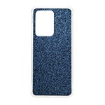 Blue Denim Fabric Samsung Galaxy S20 Ultra 6.9 Inch TPU UV Case