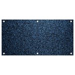 Blue Denim Fabric Banner and Sign 4  x 2 