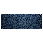 Blue Denim Fabric Banner and Sign 8  x 3 